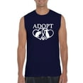 thumbnail image 1 of Normal is Boring - Men's Graphic T-Shirt Sleeveless, up to Men Size 3XL - Adopt Animal Rescue, 1 of 5