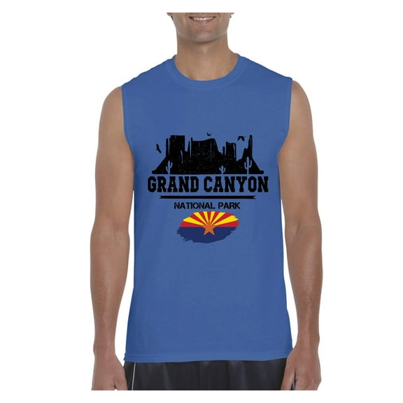 Normal is Boring - Men's Graphic T-Shirt Sleeveless, up to Men Size 3XL - Arizona Grand Canyon National Park