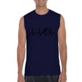 thumbnail image 1 of Normal is Boring - Men's Graphic T-Shirt Sleeveless, up to Men Size 3XL - Basketball Heartbeat, 1 of 5