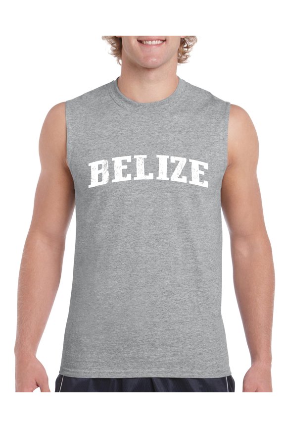 - Men's Graphic T-Shirt Sleeveless, up to Men Size 3XL - Belize