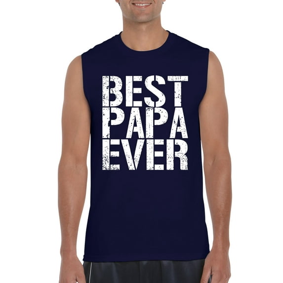 NIB - Men's Graphic T-Shirt Sleeveless - Best Papa