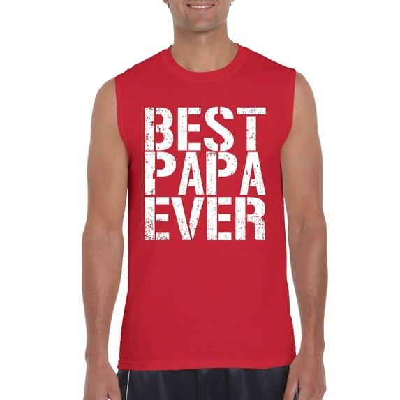 NIB - Men's Graphic T-Shirt Sleeveless - Best Papa