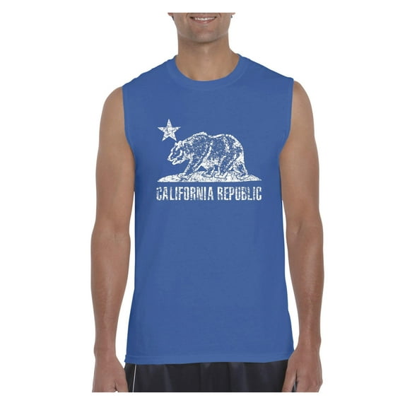 Normal is Boring - Men's Graphic T-Shirt Sleeveless, up to Men Size 3XL - California Bear