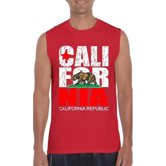 Normal is Boring - Men's Graphic T-Shirt Sleeveless, up to Men Size 3XL - California Cali