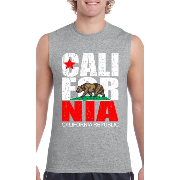 Normal is Boring - Men's Graphic T-Shirt Sleeveless, up to Men Size 3XL - California Cali