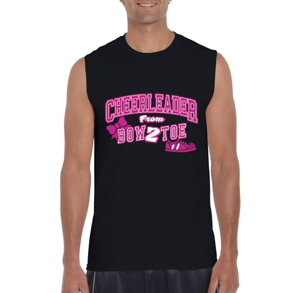 Normal is Boring - Men's Graphic T-Shirt Sleeveless, up to Men Size 3XL - Cheerleader Bow 2 Toe