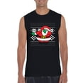 thumbnail image 1 of Normal is Boring - Men's Graphic T-Shirt Sleeveless, up to Men Size 3XL - Christmas Dancing Santa, 1 of 5