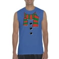 thumbnail image 1 of NIB - Men's Graphic T-Shirt Sleeveless - Christmas Snowman Scarf, 1 of 5