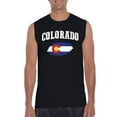 thumbnail image 1 of Normal is Boring - Men's Graphic T-Shirt Sleeveless, up to Men Size 3XL - Colorado Flag, 1 of 5