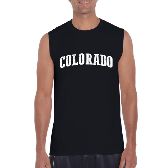 Normal is Boring - Men's Graphic T-Shirt Sleeveless, up to Men Size 3XL - Colorado