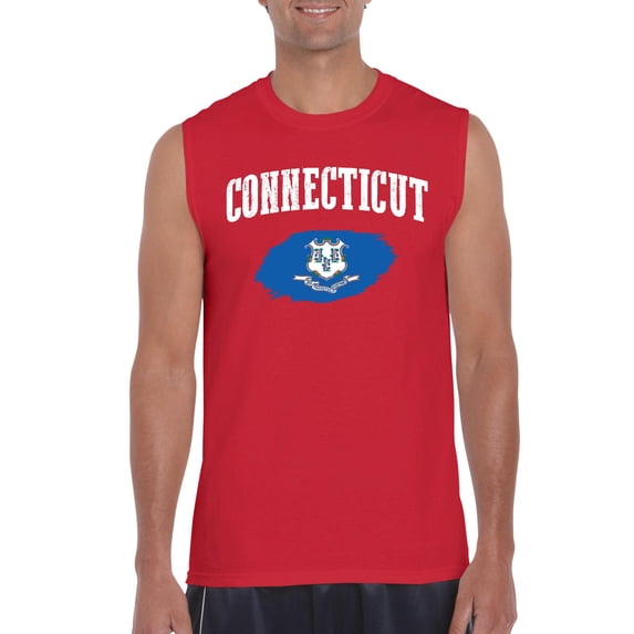 NIB - Men's Graphic T-Shirt Sleeveless - Connecticut