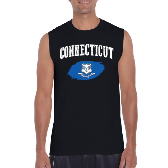 NIB - Men's Graphic T-Shirt Sleeveless - Connecticut