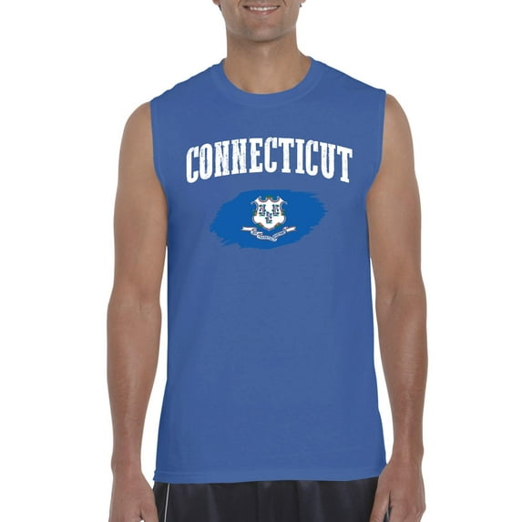 NIB - Men's Graphic T-Shirt Sleeveless - Connecticut