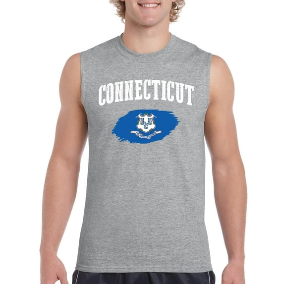 NIB - Men's Graphic T-Shirt Sleeveless - Connecticut