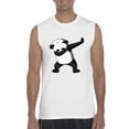 thumbnail image 1 of Normal is Boring - Men's Graphic T-Shirt Sleeveless, up to Men Size 3XL - Dancing Panda, 1 of 5