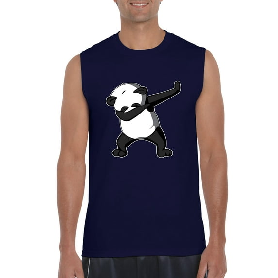 Normal is Boring - Men's Graphic T-Shirt Sleeveless, up to Men Size 3XL - Dancing Panda