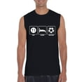 thumbnail image 1 of NIB - Men's Graphic T-Shirt Sleeveless - Eat Sleep Soccer, 1 of 5