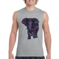thumbnail image 1 of Normal is Boring - Men's Graphic T-Shirt Sleeveless, up to Men Size 3XL - Elephant, 1 of 2