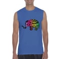 thumbnail image 1 of Normal is Boring - Men's Graphic T-Shirt Sleeveless, up to Men Size 3XL - Elephant, 1 of 2