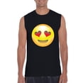 thumbnail image 1 of Normal is Boring - Men's Graphic T-Shirt Sleeveless, up to Men Size 3XL - Emoji Heart-Shaped Eyes, 1 of 5