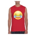 thumbnail image 1 of Normal is Boring - Men's Graphic T-Shirt Sleeveless, up to Men Size 3XL - Emoji Laughing Tears, 1 of 5