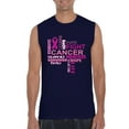 thumbnail image 1 of Normal is Boring - Men's Graphic T-Shirt Sleeveless, up to Men Size 3XL - Fight Breast Cancer, 1 of 5