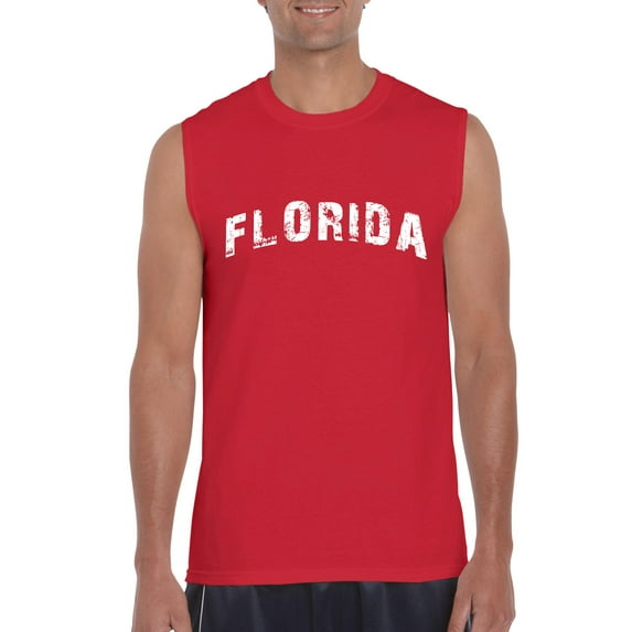 Normal is Boring - Men's Graphic T-Shirt Sleeveless, up to Men Size 3XL - Florida