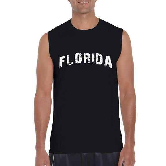 Normal is Boring - Men's Graphic T-Shirt Sleeveless, up to Men Size 3XL - Florida
