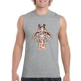 thumbnail image 1 of Normal is Boring - Men's Graphic T-Shirt Sleeveless, up to Men Size 3XL - Giraffe, 1 of 2