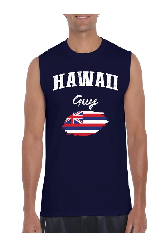 - Men's Graphic T-Shirt Sleeveless, up to Men Size 3XL - Hawaii Guy