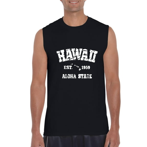 Normal is Boring - Men's Graphic T-Shirt Sleeveless, up to Men Size 3XL - Hawaii