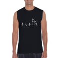 thumbnail image 1 of Normal is Boring - Men's Graphic T-Shirt Sleeveless, up to Men Size 3XL - Heartbeat Hunting, 1 of 5