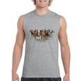 thumbnail image 1 of Normal is Boring - Men's Graphic T-Shirt Sleeveless, up to Men Size 3XL - Horses Herd, 1 of 2
