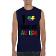 thumbnail image 1 of Normal is Boring - Men's Graphic T-Shirt Sleeveless, up to Men Size 3XL - I Love Someone With Autism, 1 of 5