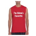 thumbnail image 1 of Normal is Boring - Men's Graphic T-Shirt Sleeveless, up to Men Size 3XL - I'm Mom's Favorite, 1 of 5
