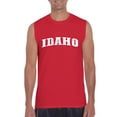 thumbnail image 1 of Normal is Boring - Men's Graphic T-Shirt Sleeveless, up to Men Size 3XL - Idaho, 1 of 5