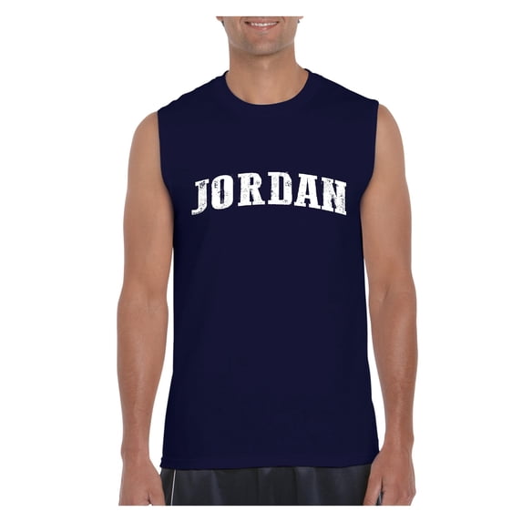 Normal is Boring - Men's Graphic T-Shirt Sleeveless, up to Men Size 3XL - Jordan Amman