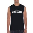 thumbnail image 1 of Normal is Boring - Men's Graphic T-Shirt Sleeveless, up to Men Size 3XL - Minnesota, 1 of 5