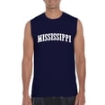 thumbnail image 1 of Normal is Boring - Men's Graphic T-Shirt Sleeveless, up to Men Size 3XL - Mississippi, 1 of 5