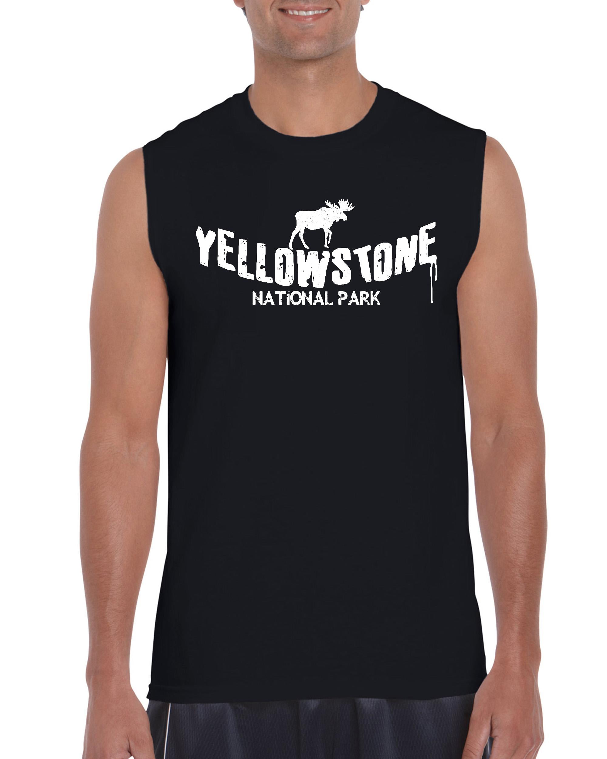 NIB - Men's Graphic T-Shirt Sleeveless - National Park Yellowstone ...