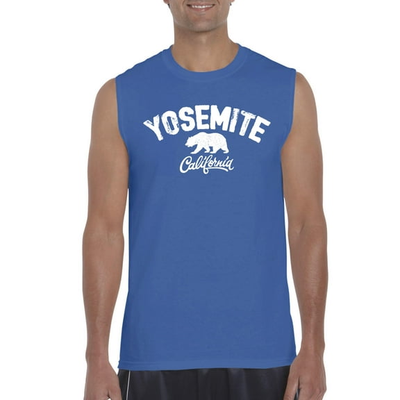 Normal is Boring - Men's Graphic T-Shirt Sleeveless, up to Men Size 3XL - National Park Yosemite