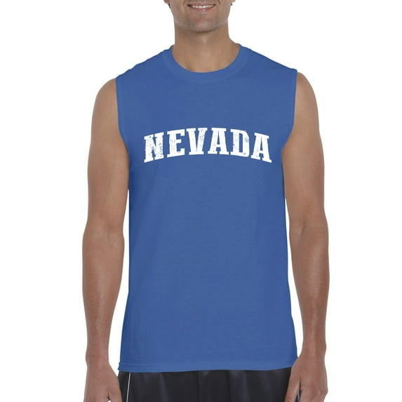 Normal is Boring - Men's Graphic T-Shirt Sleeveless, up to Men Size 3XL - Nevada Las Vegas