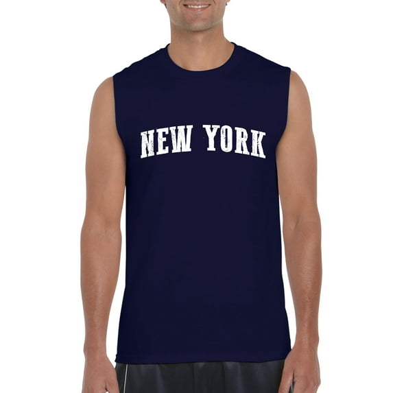 Normal is Boring - Men's Graphic T-Shirt Sleeveless, up to Men Size 3XL - New York City