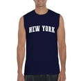 thumbnail image 1 of Normal is Boring - Men's Graphic T-Shirt Sleeveless, up to Men Size 3XL - New York City, 1 of 5