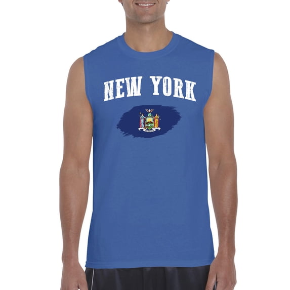 Normal is Boring - Men's Graphic T-Shirt Sleeveless, up to Men Size 3XL - New York