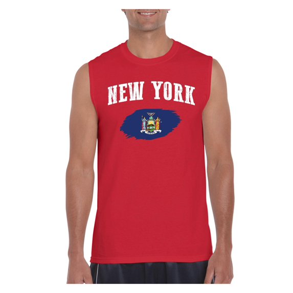 Normal is Boring - Men's Graphic T-Shirt Sleeveless, up to Men Size 3XL - New York