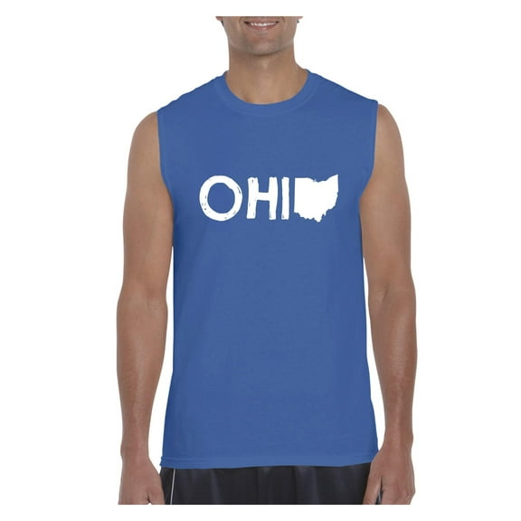 Normal is Boring - Men's Graphic T-Shirt Sleeveless, up to Men Size 3XL - Ohio Map