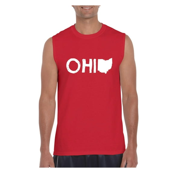 Normal is Boring - Men's Graphic T-Shirt Sleeveless, up to Men Size 3XL - Ohio Map