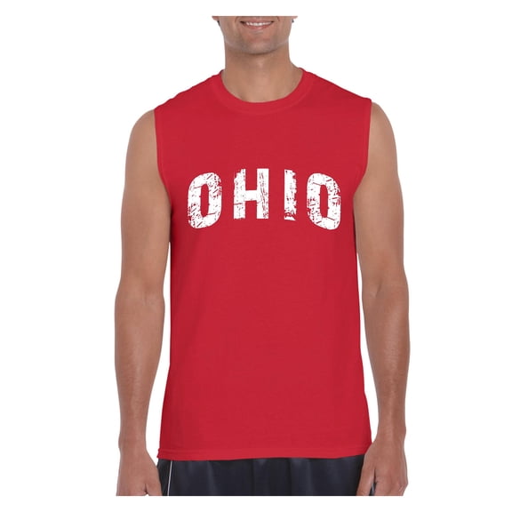 Normal is Boring - Men's Graphic T-Shirt Sleeveless, up to Men Size 3XL - Ohio