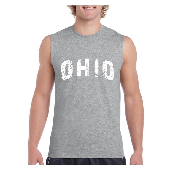 Normal is Boring - Men's Graphic T-Shirt Sleeveless, up to Men Size 3XL - Ohio